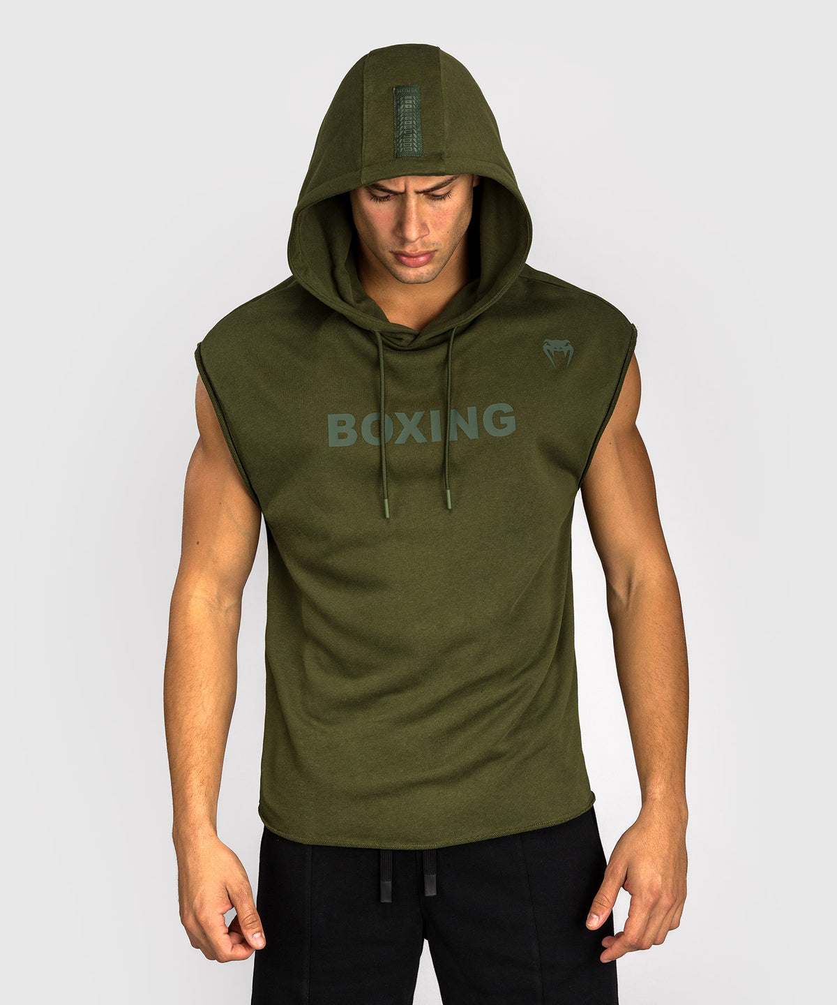 Sweat à Capuche Sans Manches Venum Boxing VT – Vert Militaire
