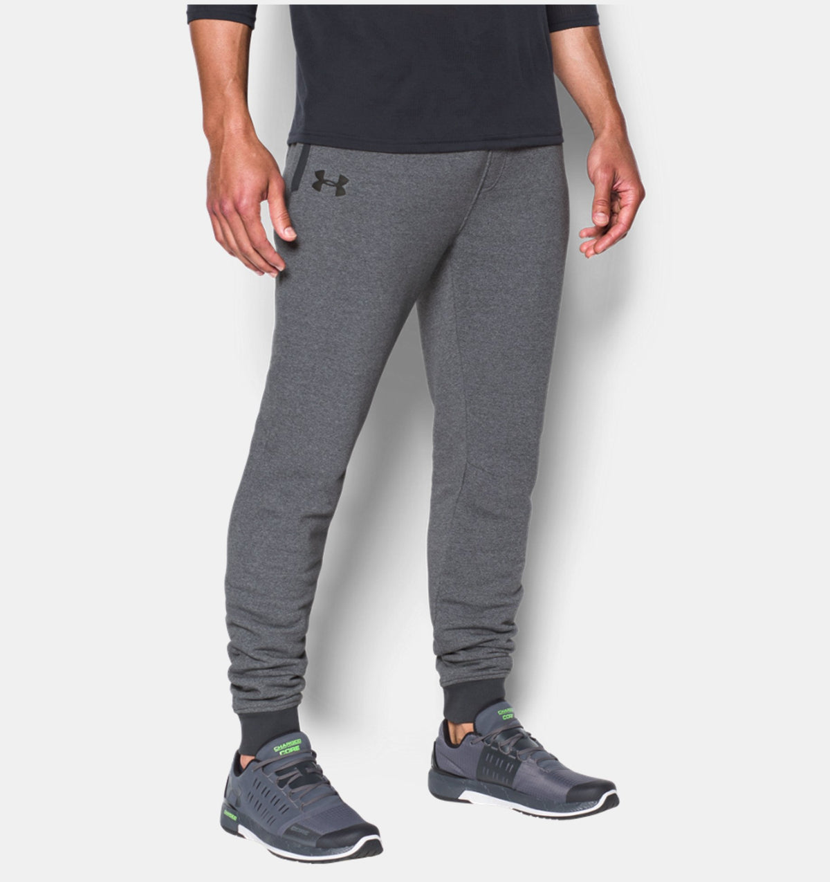 Pantalon de jogging Under Armour Threadborne Stacked - Gris