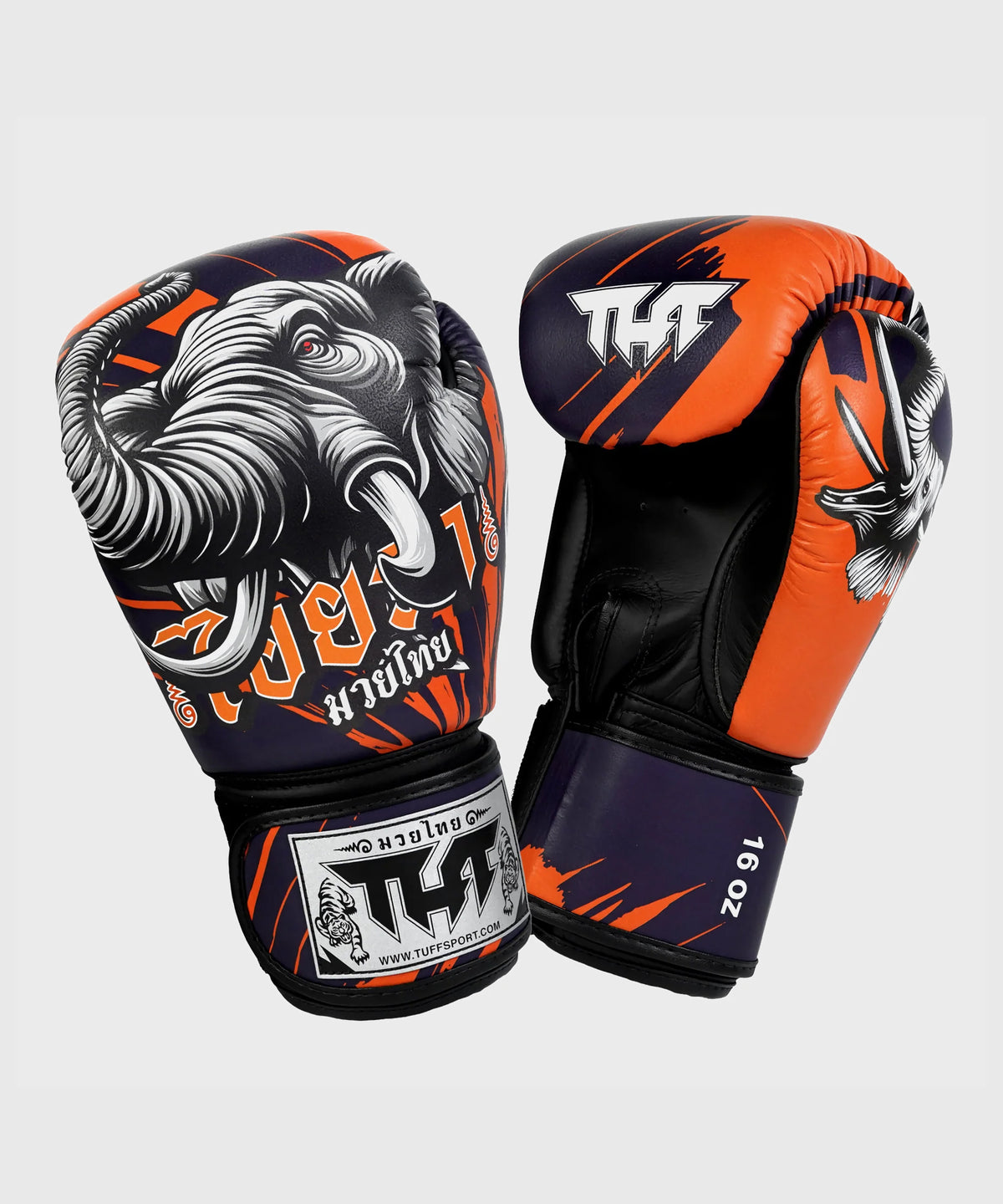 Gants de Boxe Tuff Aiyara - Noir/Orange