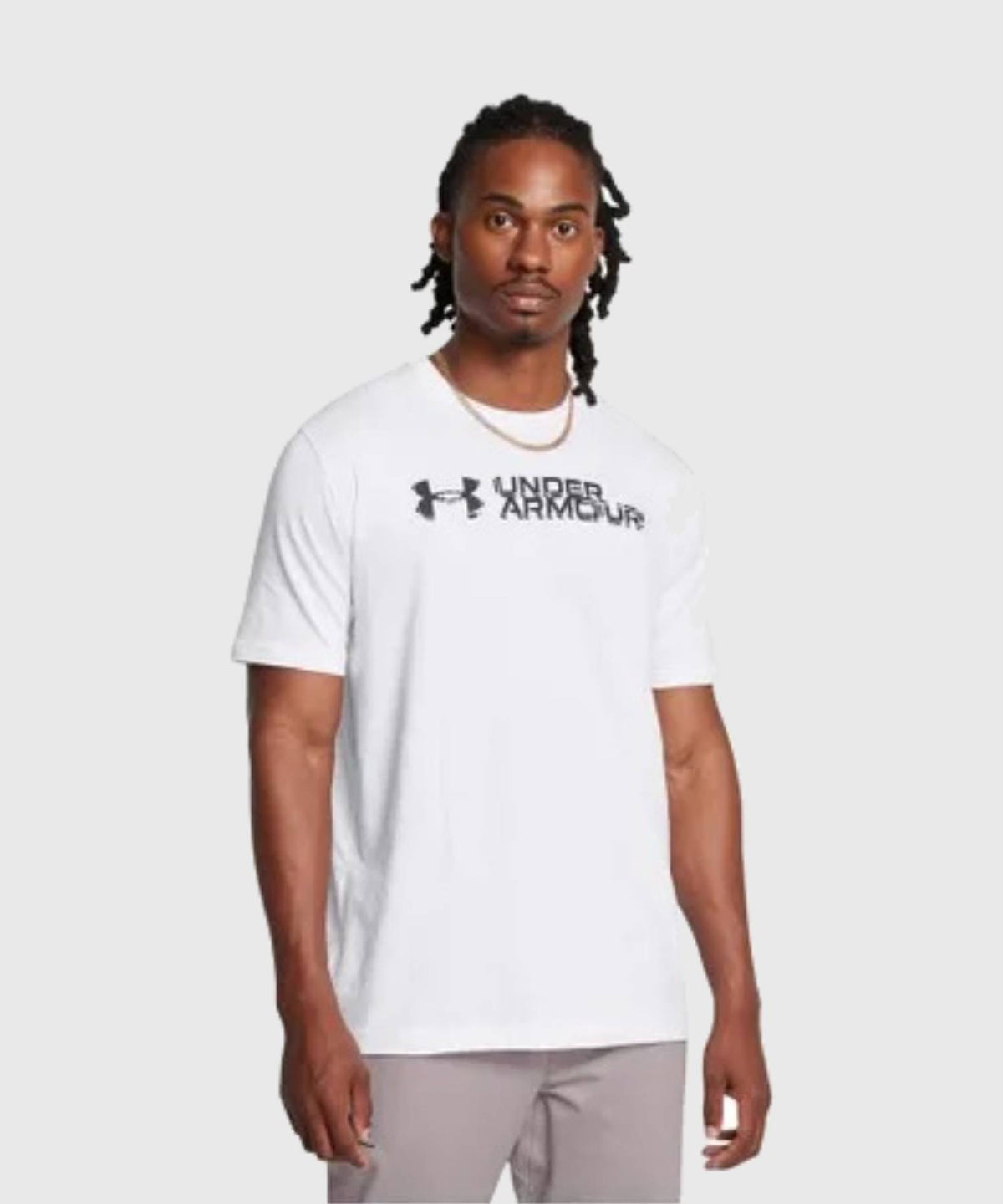 Under Armour Ua M Sliced Wordmark Camiseta – Blanco