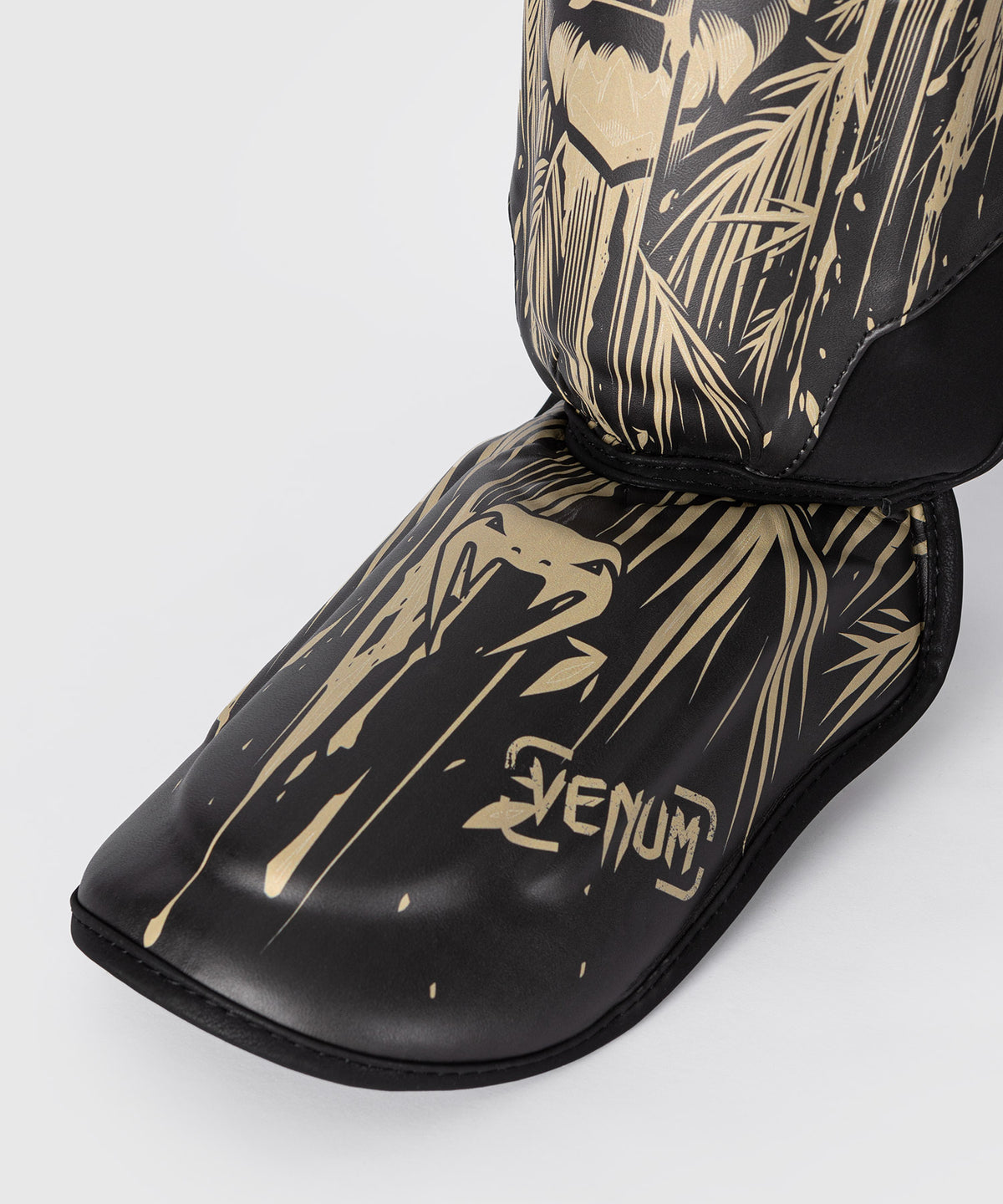 Venum Tiger Schienbeinschoner - Schwarz/Neon Orange