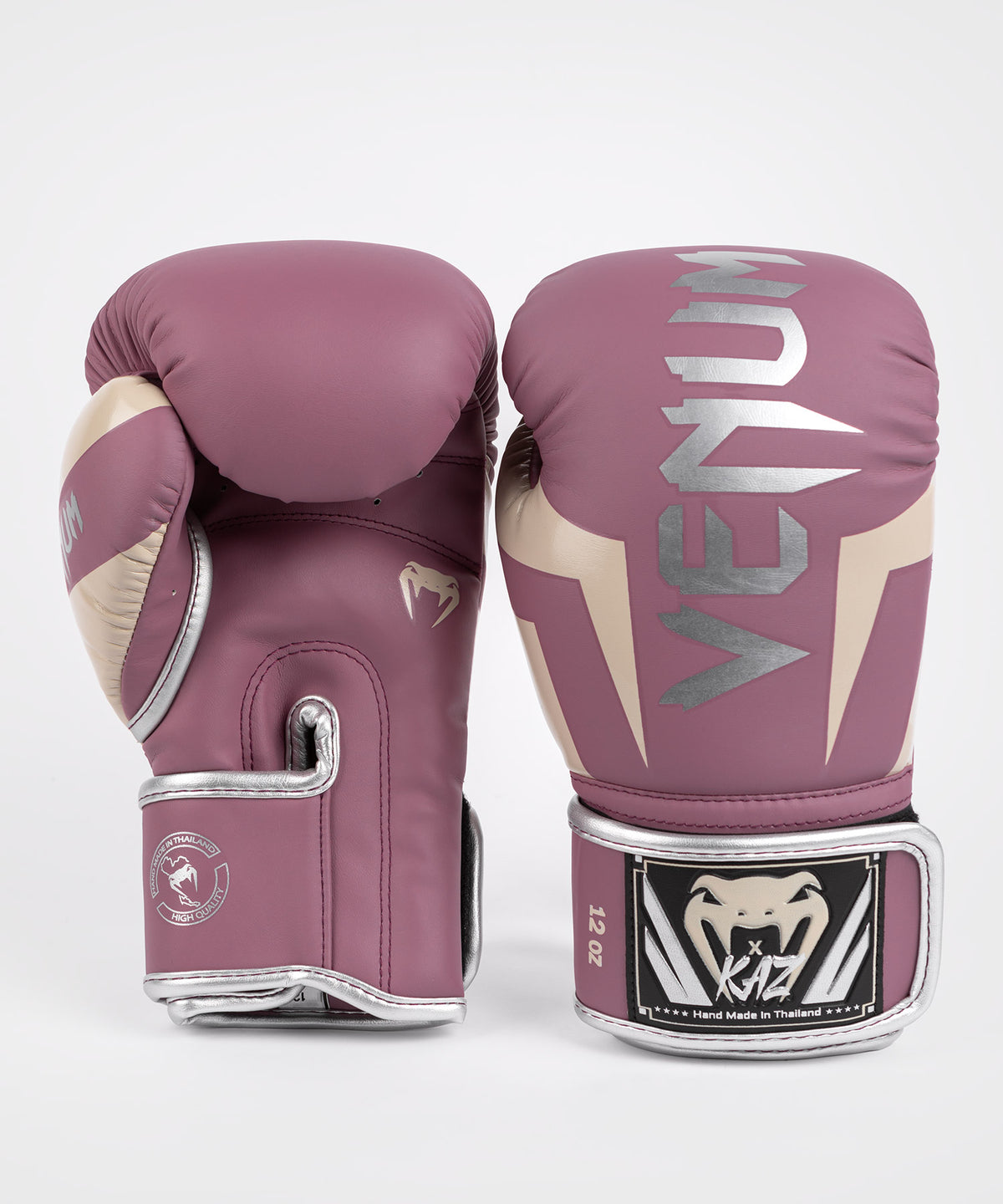 Venum Elite x Kaz Guantes de Boxeo – Orquídea Apagado/Plata