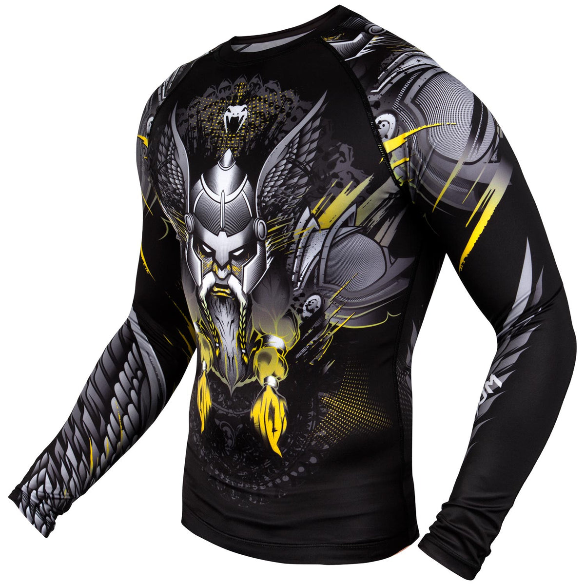 Venum Viking 2.0 Rashguard - Langarm - Schwarz/Gelb