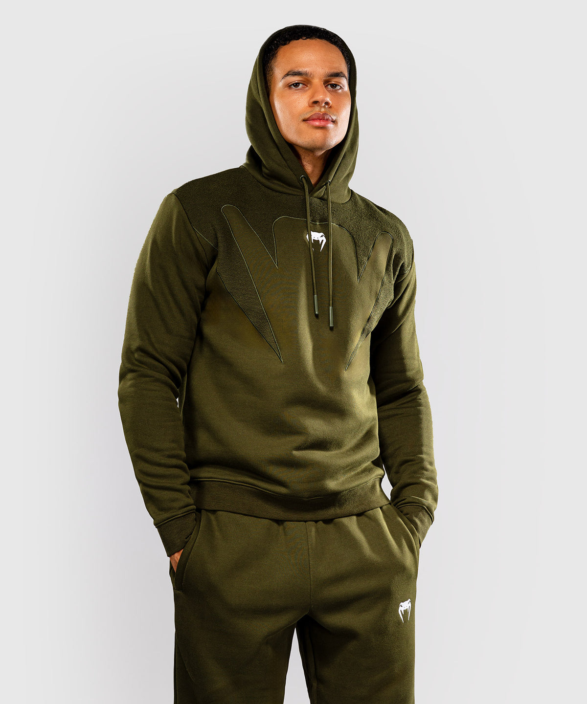 Venum Attack Fleece & Weave Hoodie - Khaki