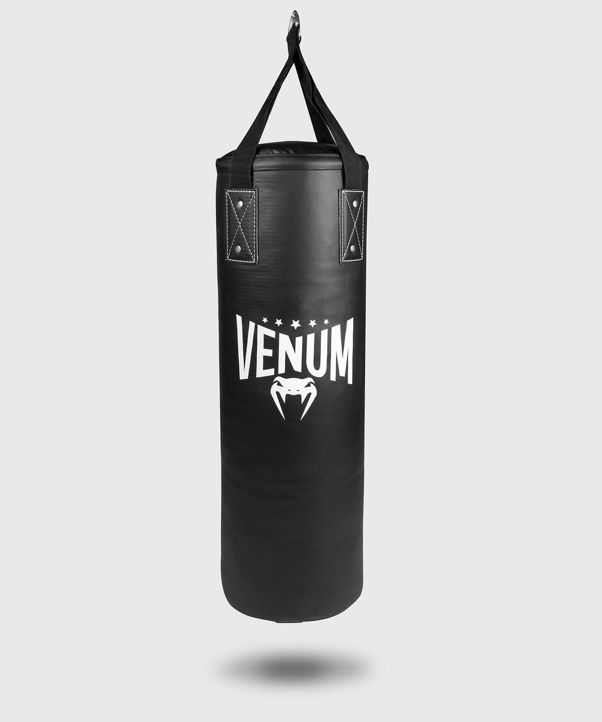 Venum Origins Saco de Boxeo - Negro/Blanco (soporte de techo incluido)