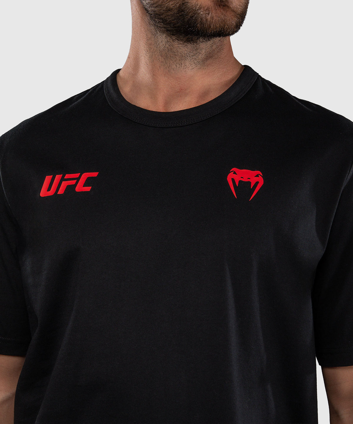 Venum UFC Unity by Venum Authentic Fight Week Camiseta de Manga Corta para Hombre - Negro