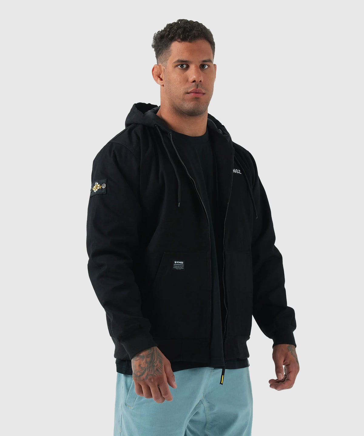Kingz Canvas Jacket - Black
