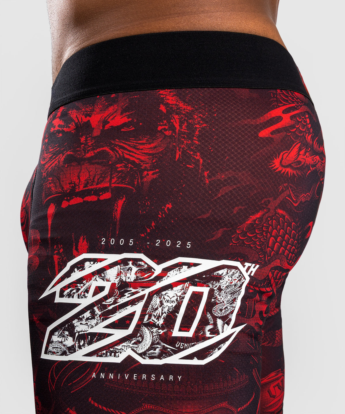 Venum 20th Anniversary Vale Tudo Shorts - Black/Red
