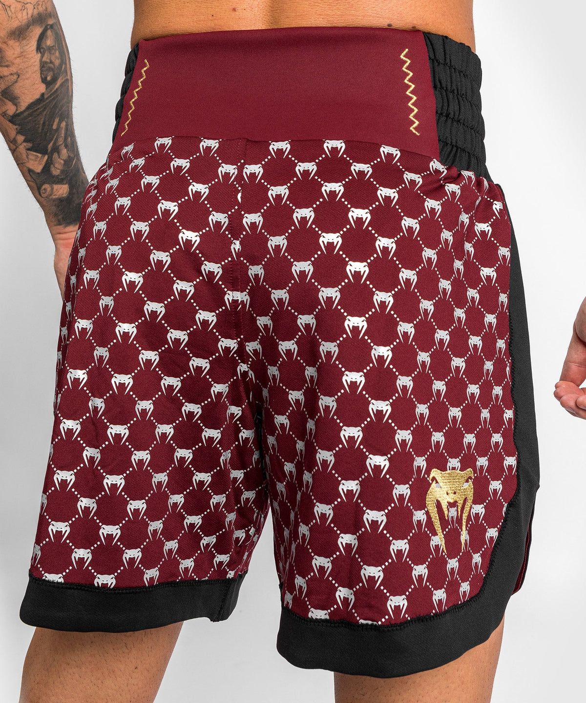 Short de Boxe Venum Monogram - Noir/Bordeaux