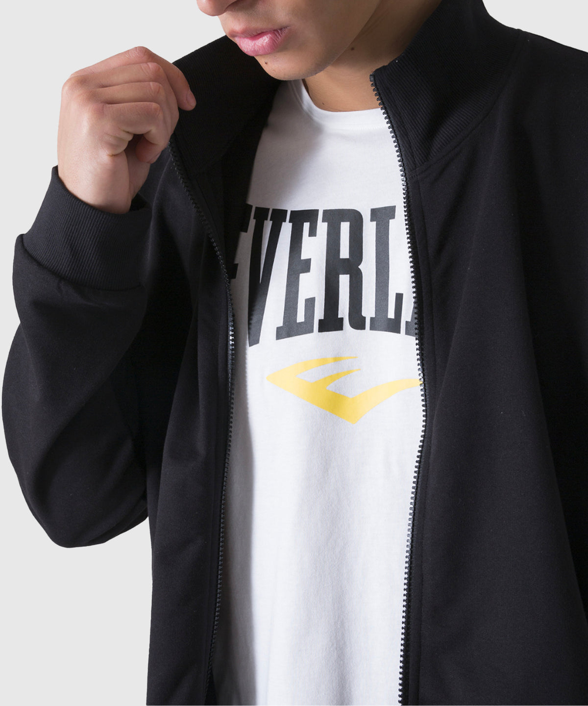 Everlast Back Square Giacca con Zip - Nera