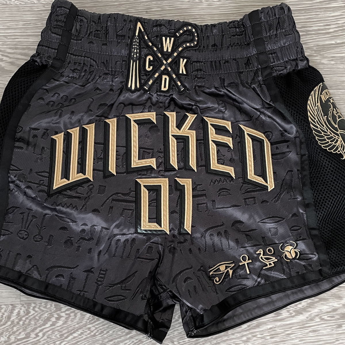 Wicked One Pharaoh Muay Thai Shorts - Black