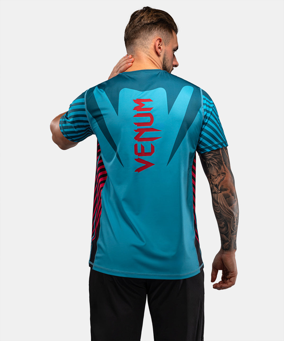 T-shirt Dry Tech Venum Attack 90 - Turquoise/Rouge