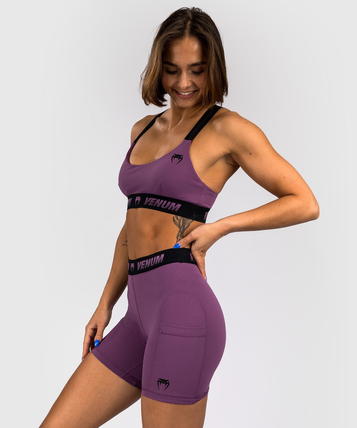 Venum Elevate Pantaloncini lunghi Vale Tudo da donna - Dusky Orchid