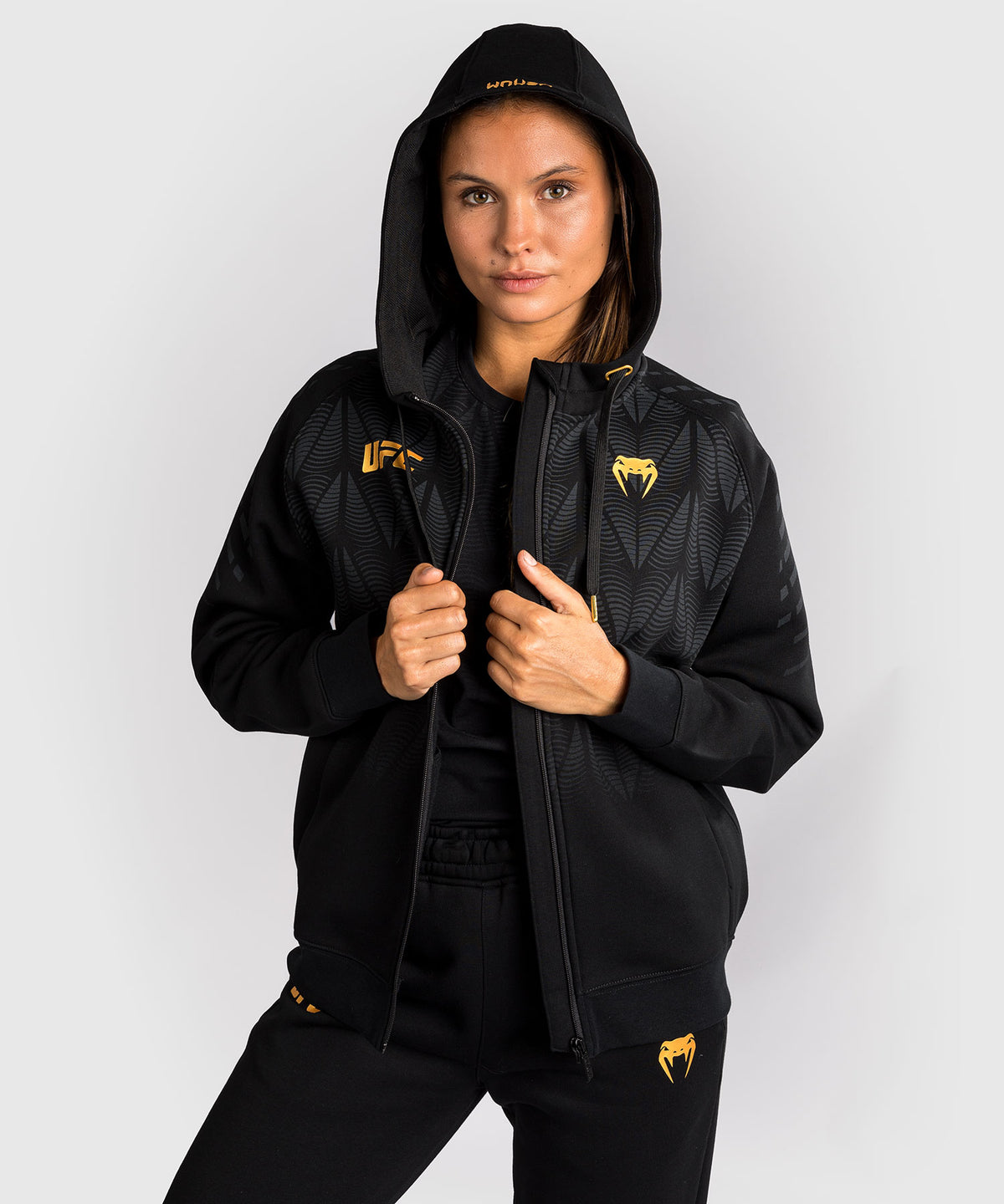 Sweat à capuche zippé Femme UFC Zenith by Venum Replica - Champion