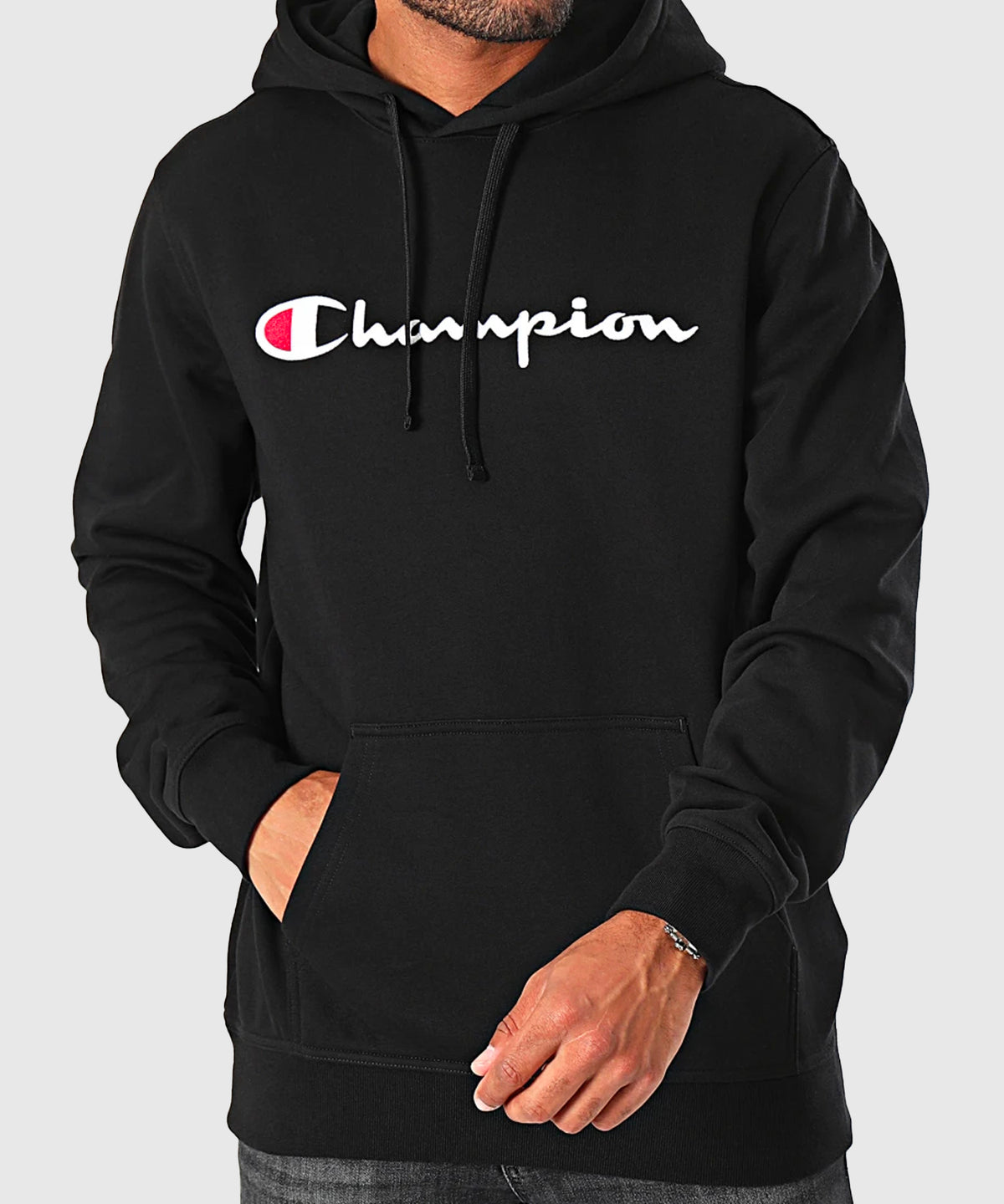 Champion Sweatshirt mit Kapuze Herren – Schwarz