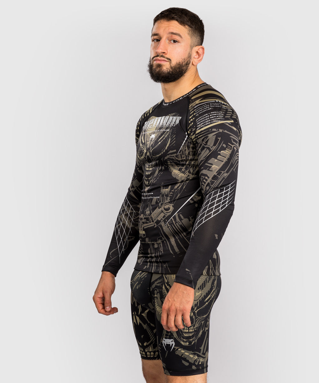 Venum Invader Langarm Rashguard - Schwarz/Sand