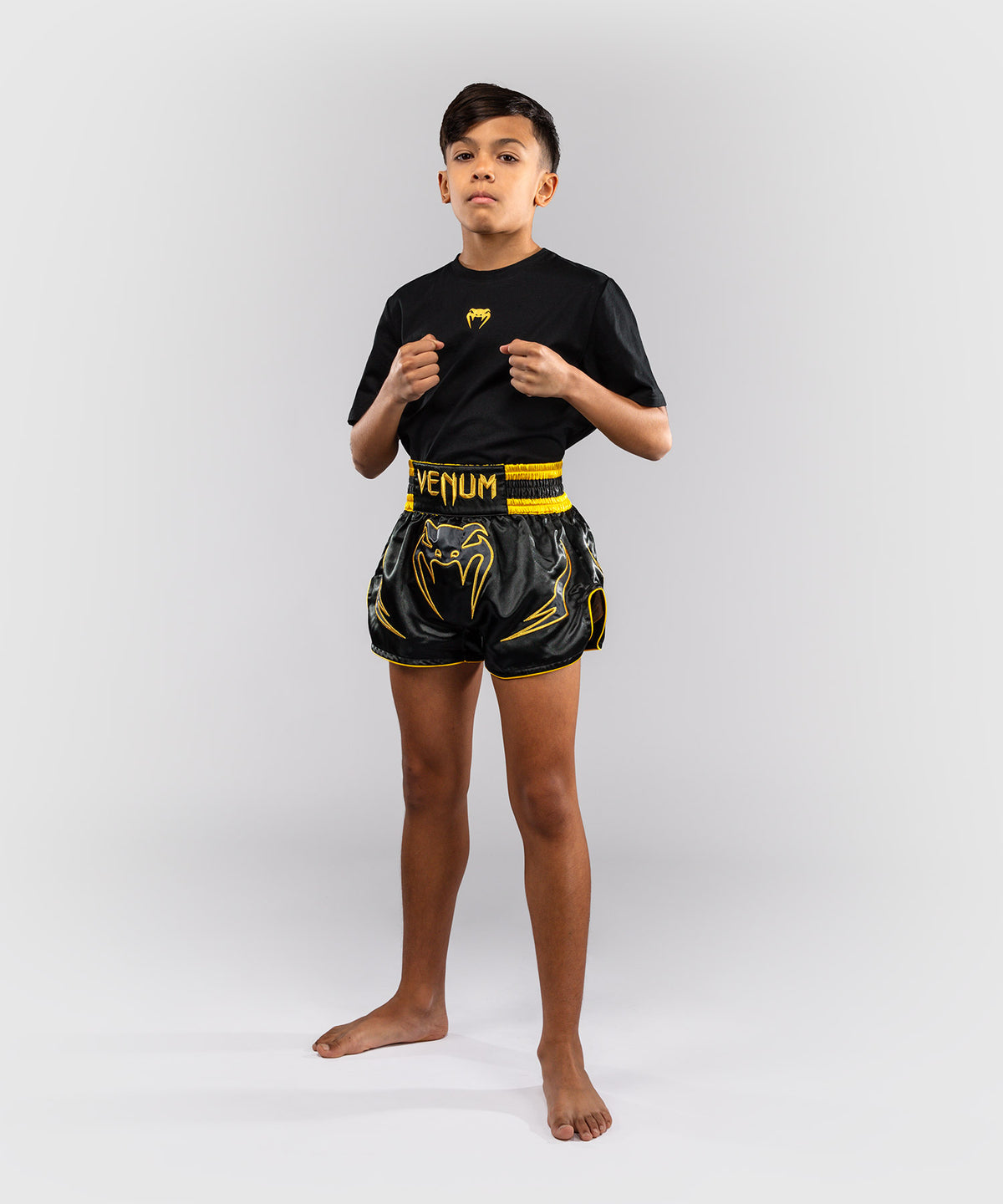 Short de Muay Thai Pour Enfant Venum Bangkok Fury - Noir/Or