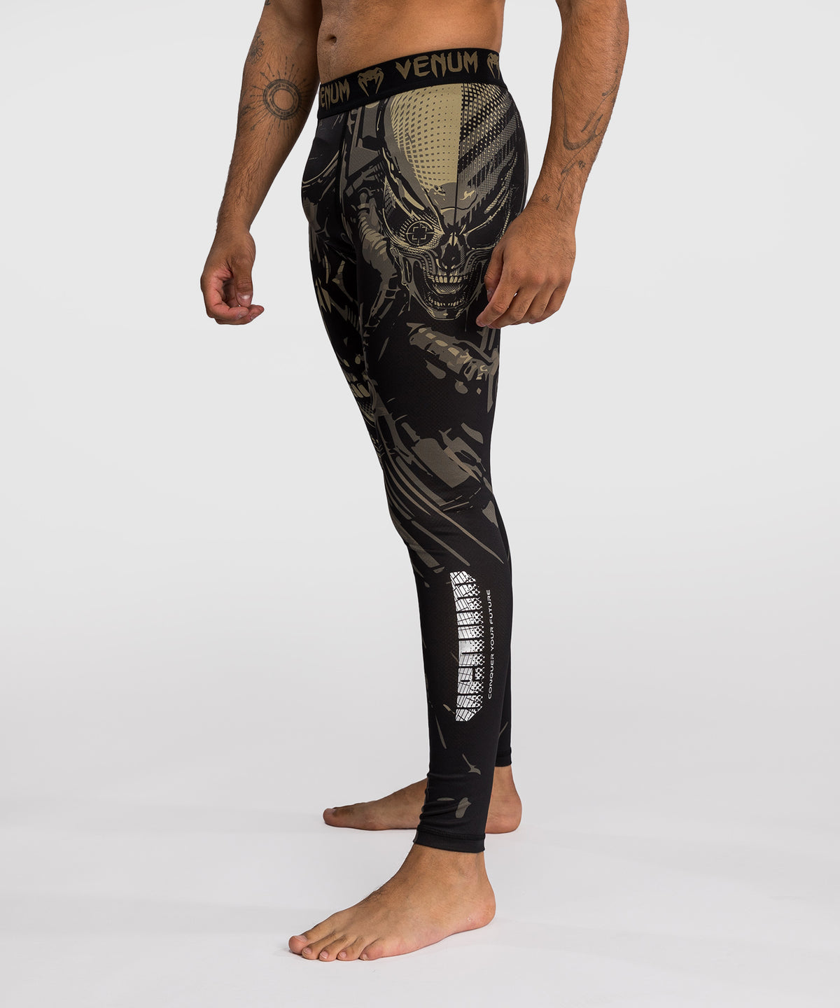 Venum Invader Spats - Schwarz/Sand