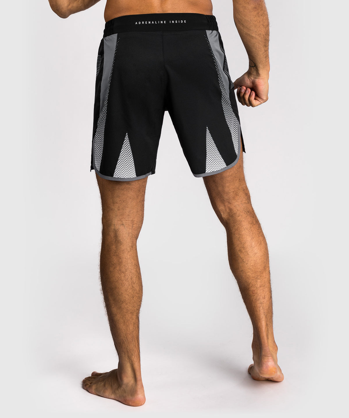 Venum Adrenaline Pantaloncini da combattimento – Nero/Grigio Argento