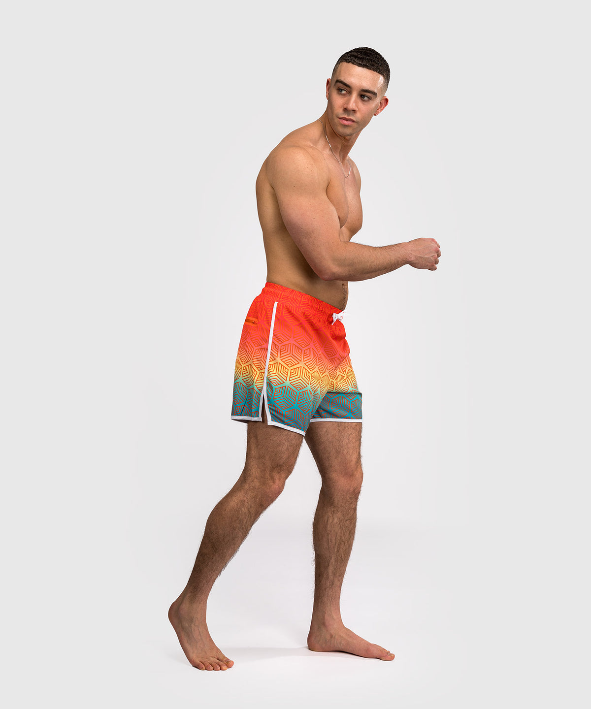 Venum Octane Boardshorts - Sunset Orange/Himmelblau