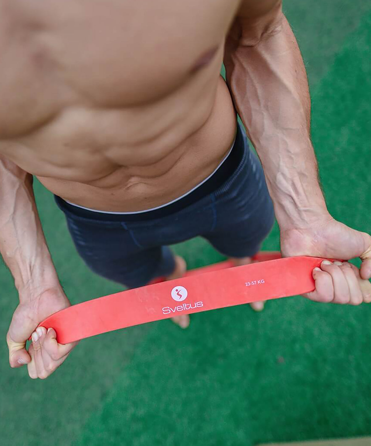 Power band Sveltus - 23/57 kg - Rouge