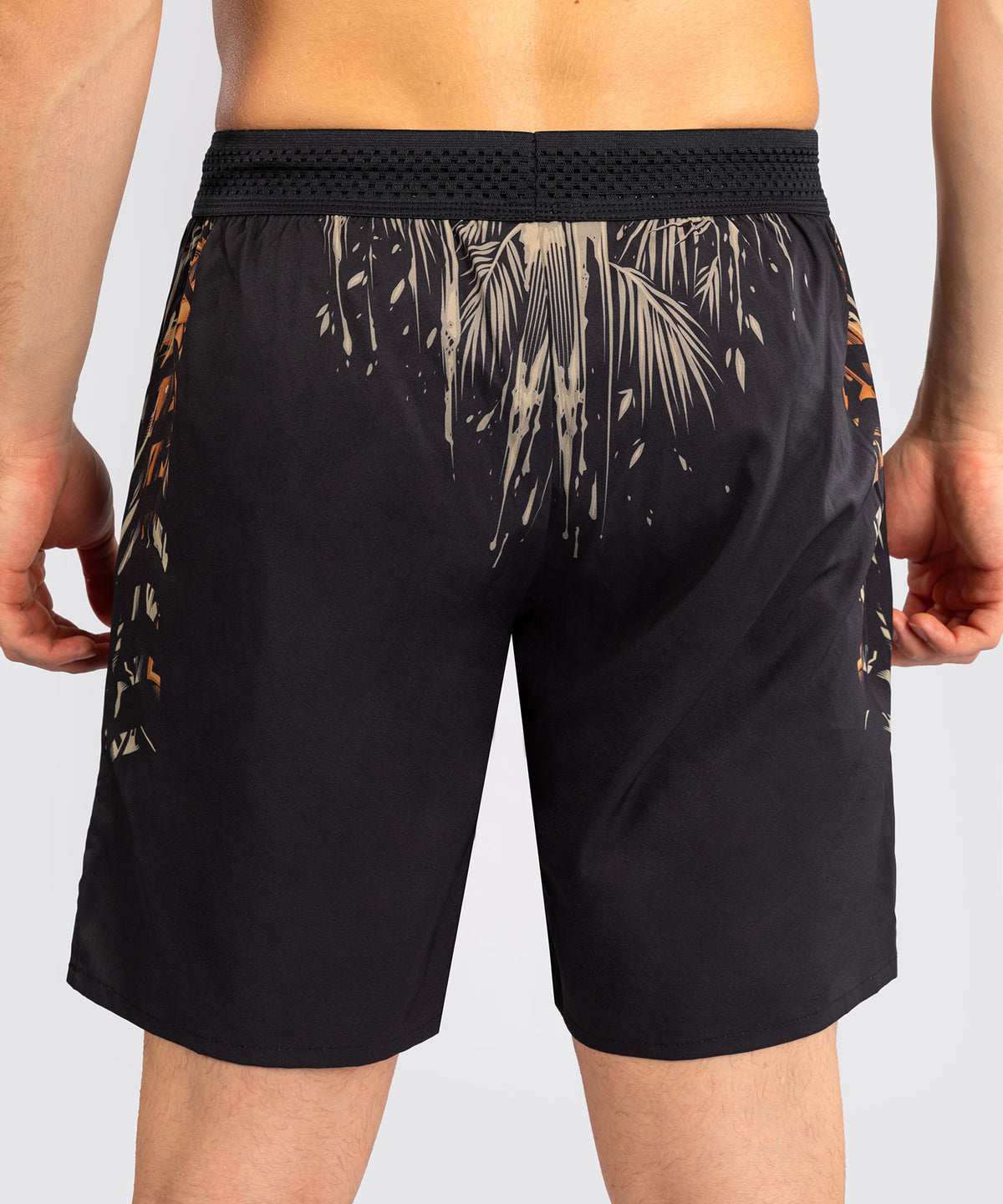 Venum Tiger Pantalones Cortos de Entrenamiento para Hombre - Negro/Naranja Neón