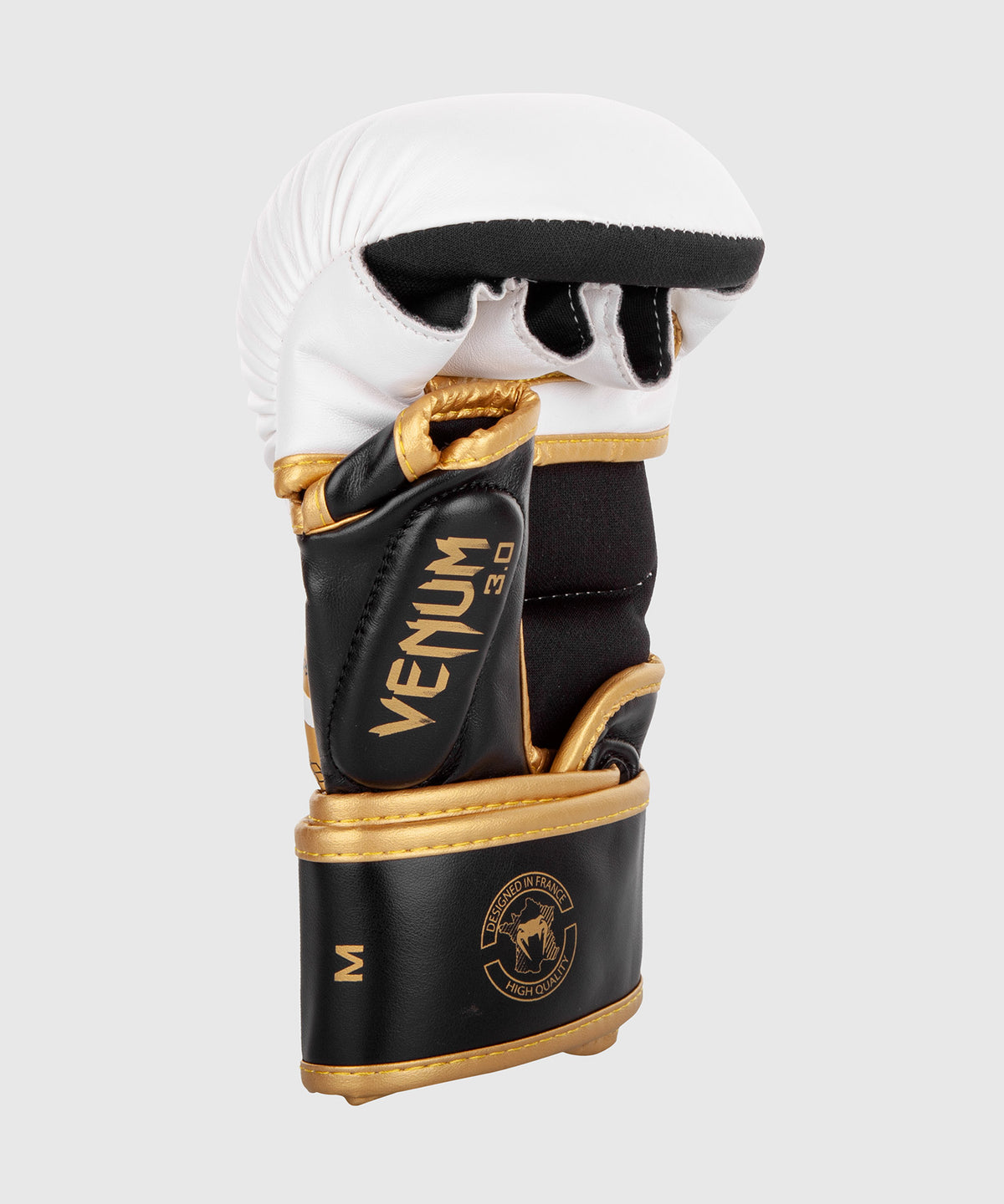 Venum Challenger 3.0 Guanti da sparring MMA - Bianco/Nero/Oro