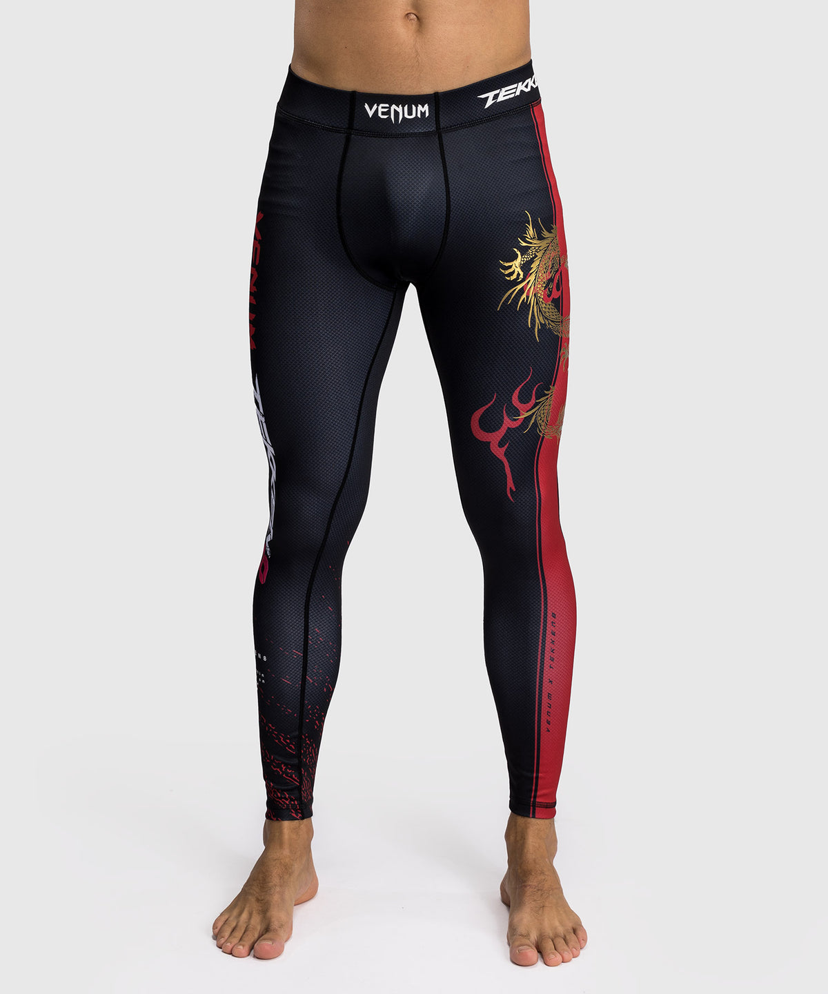 Venum x TEKKEN 8 - Marshall Law Spats - Schwarz/Rot/Gold