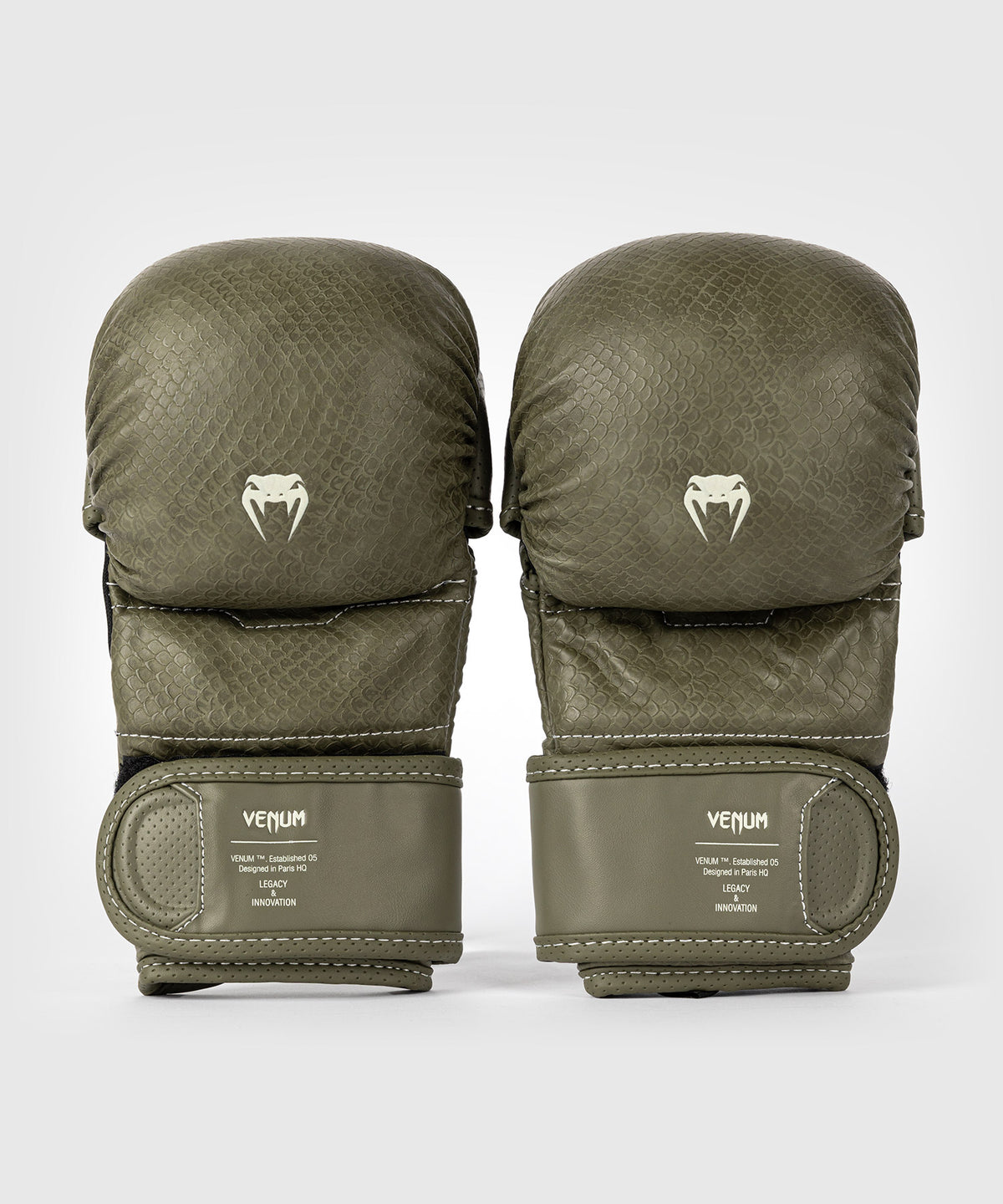 Venum Impact Evo Scales MMA Sparring Gloves - Army Green
