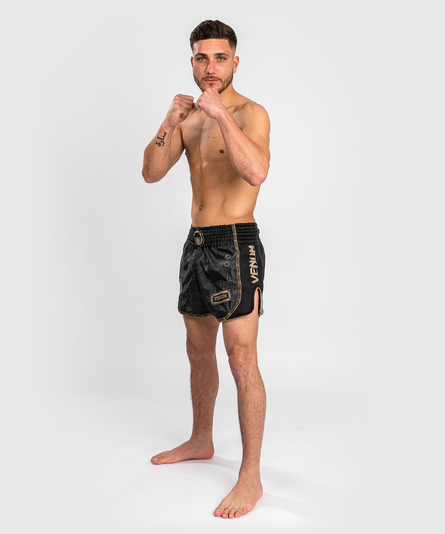Short de Muay Thai Santa Muerte Dark Side Venum- Noir/Marron