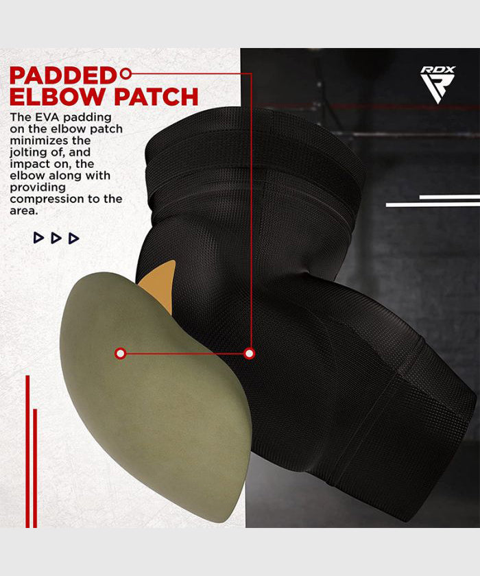 RDX Padded Elbow Pads - Black/Gold
