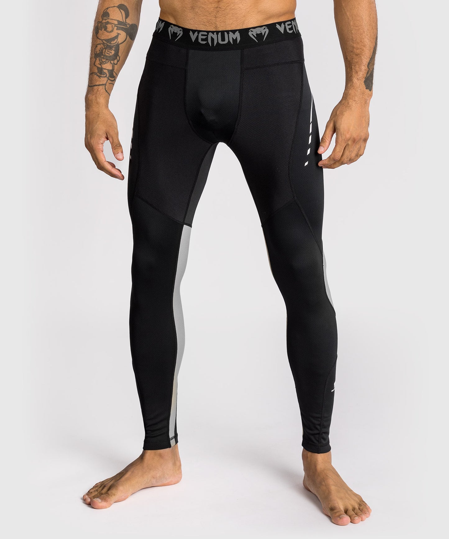 Venum Adrenaline Spats – Schwarz/Silbergrau