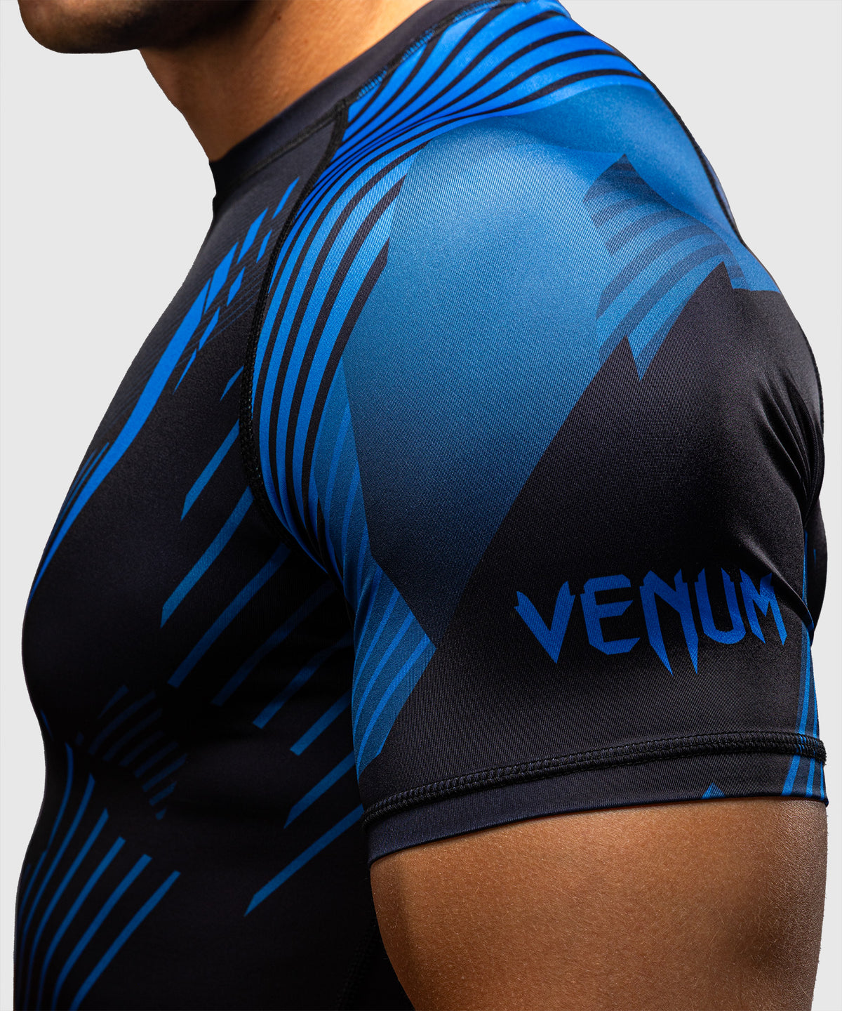 Venum No-Gi 6.0 Rashguard Kurzarm - Schwarz/Blau