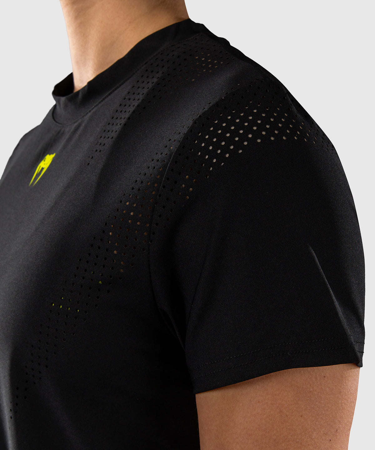 Venum Lazer Women's Dry Tech T-Shirt - Black/Yellow