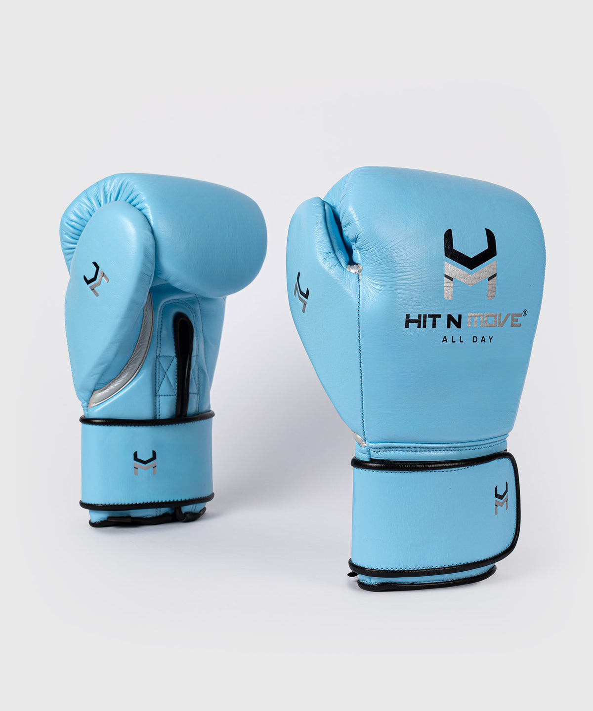Hit N Move All Day® Pro Guantes de Boxeo - Azul Celeste