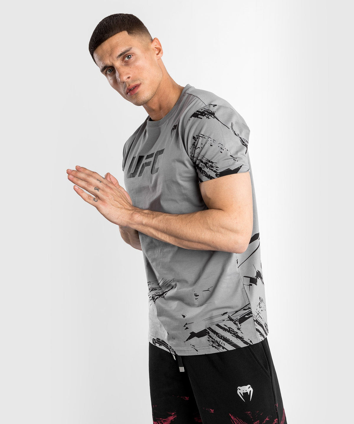 Venum Authentic Fight Week 2.0 UFC T-Shirt - Kurzarm - Grau