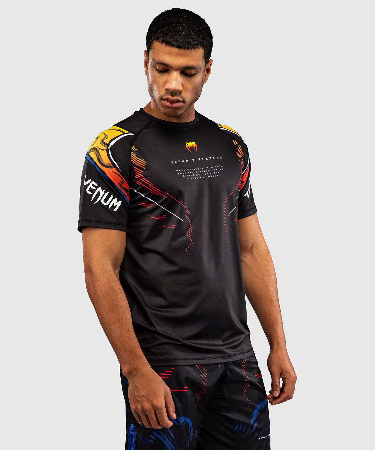 Venum x TEKKEN 8 Camiseta Dry Tech Yoshimitsu - Negro/Naranja