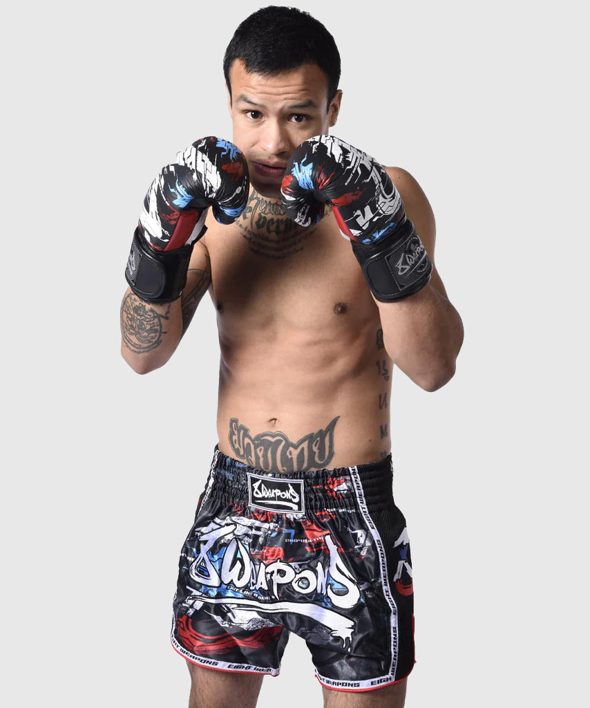 8 Weapons CUT LIKE BLADE 2.0 Pantalones de Muay Thai - Negro