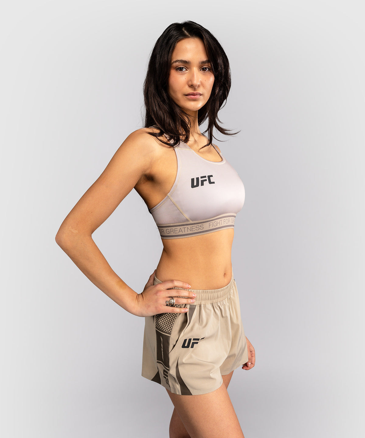 Brassière de Sport pour Femme Venum UFC Unity by Venum Authentic Fight Week - Sable