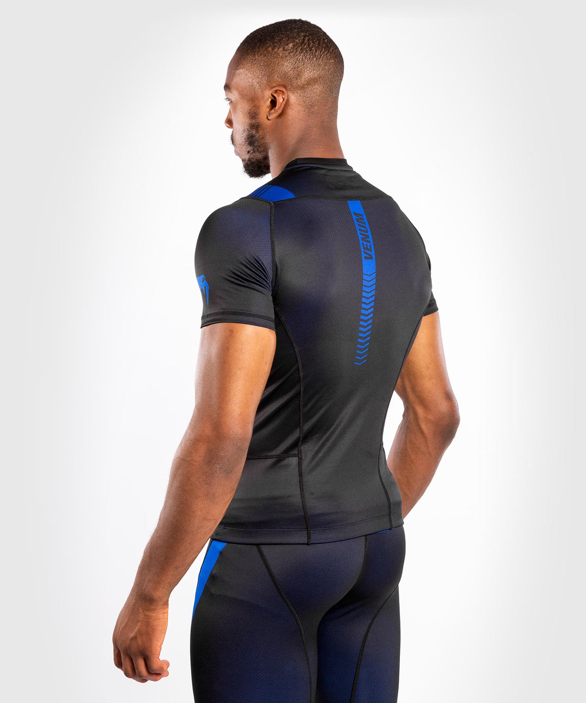 Venum No Gi 3.0 Kompressions-T-Shirt – Kurzarm - Schwarz / Blau