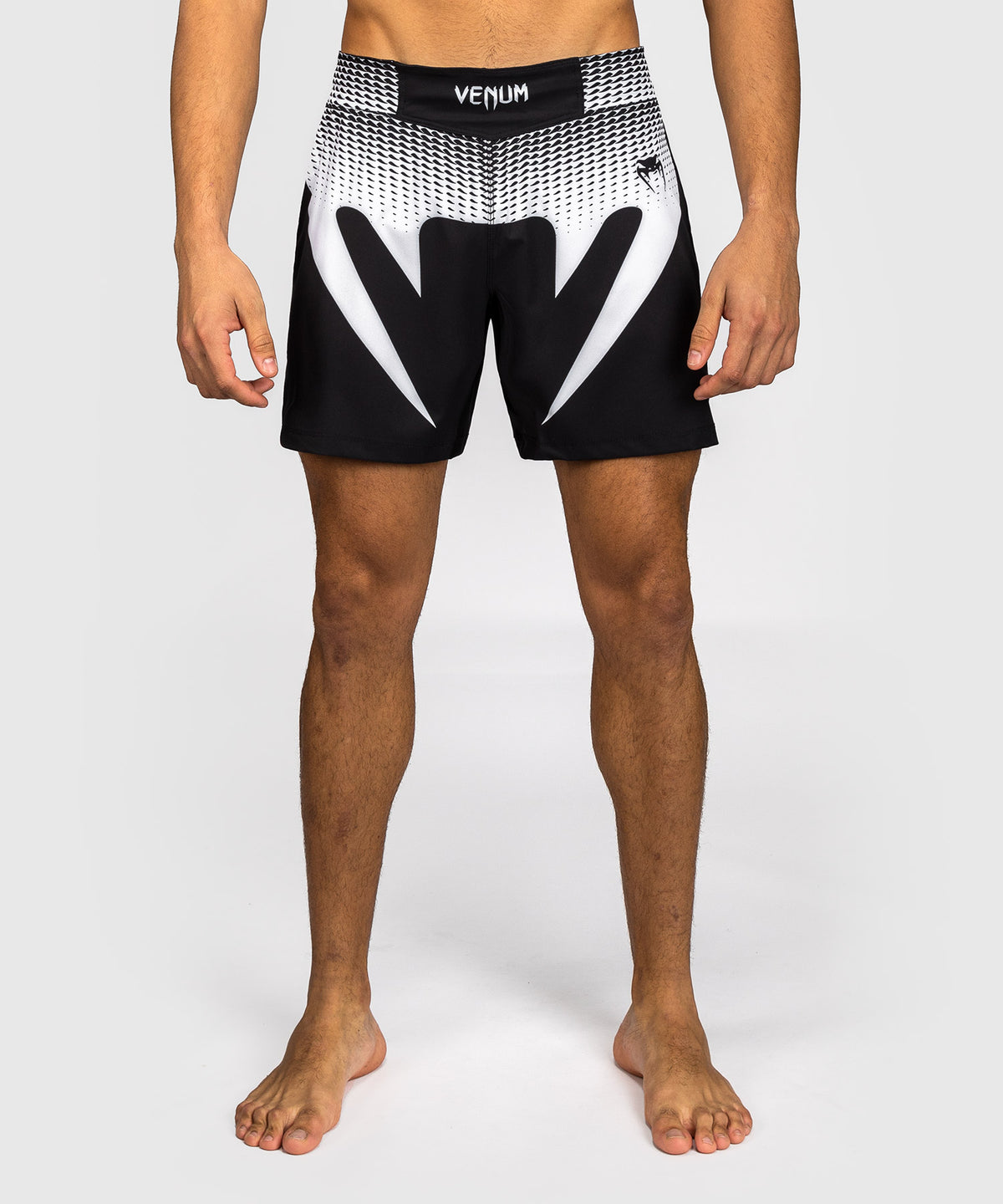 Venum No Gi Pantaloncini da combattimento - Nero/Bianco