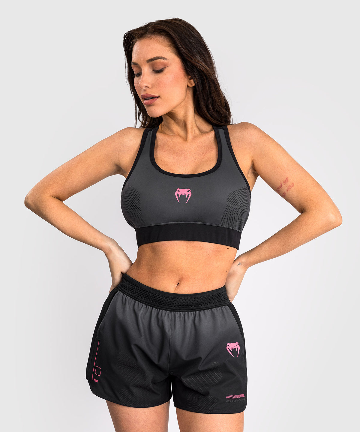 Venum Tactical XT Sports bra - Black/Storm Grey