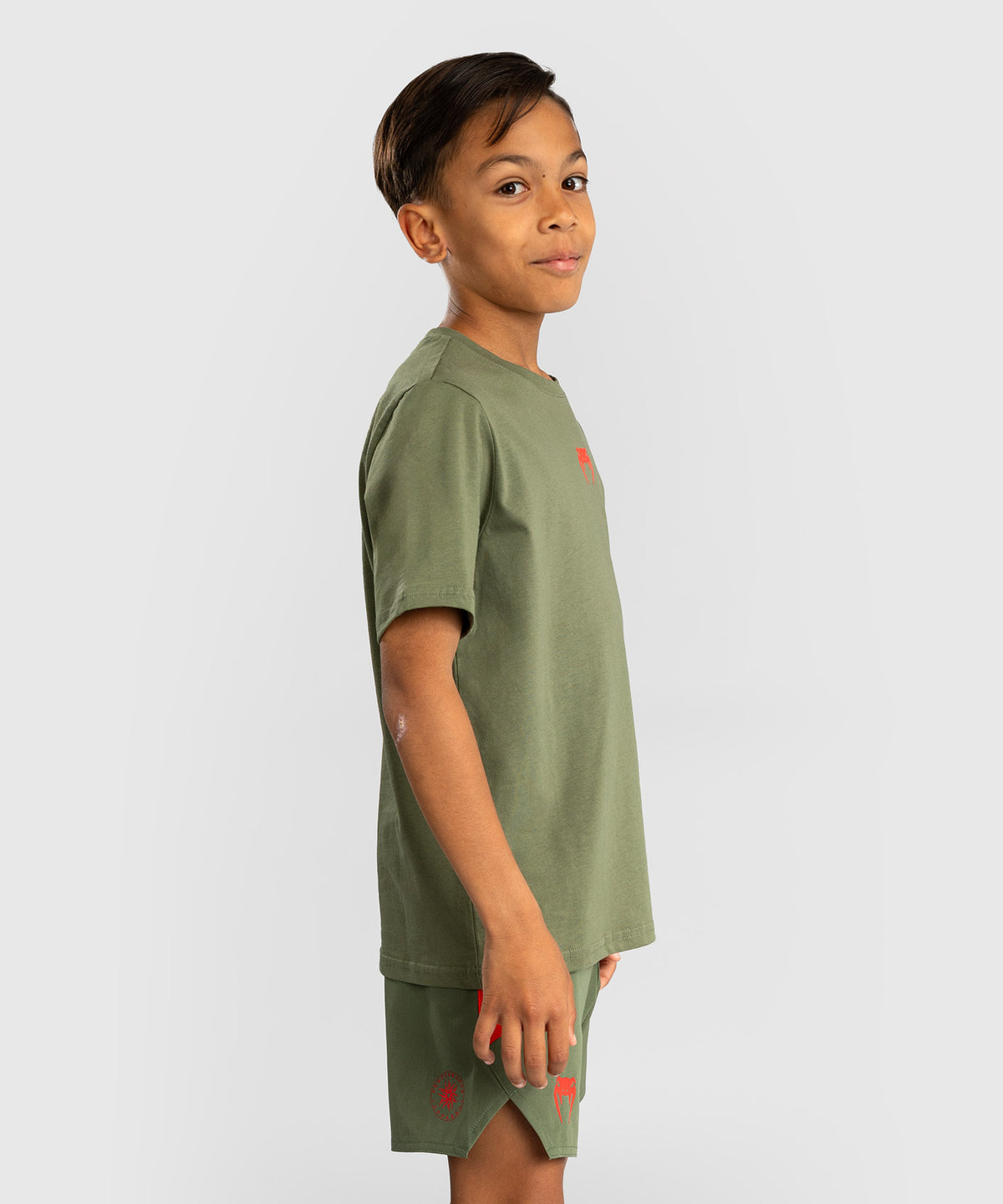 Venum Contender Camiseta para Niños - Verde Militar/Naranja