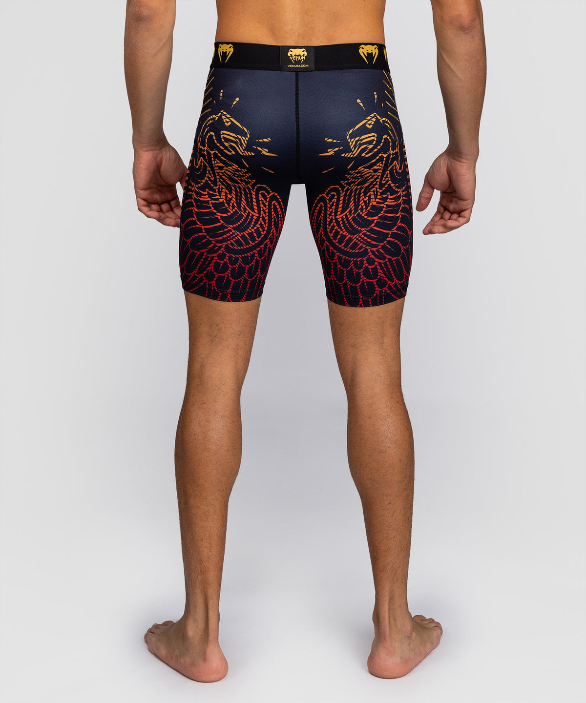 Short de Compression Venum Quetzal Fury - Noir/Rouge Fury/Mandarine