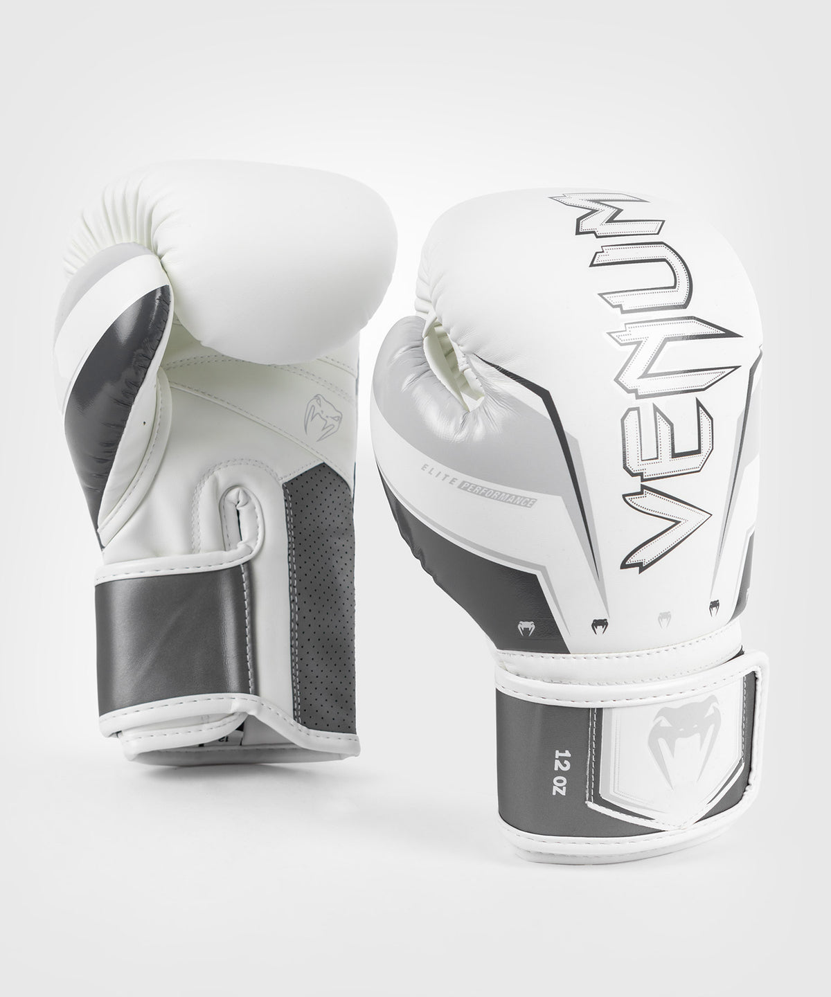 Gants de Boxe Venum Elite Evo - Gris/Blanc