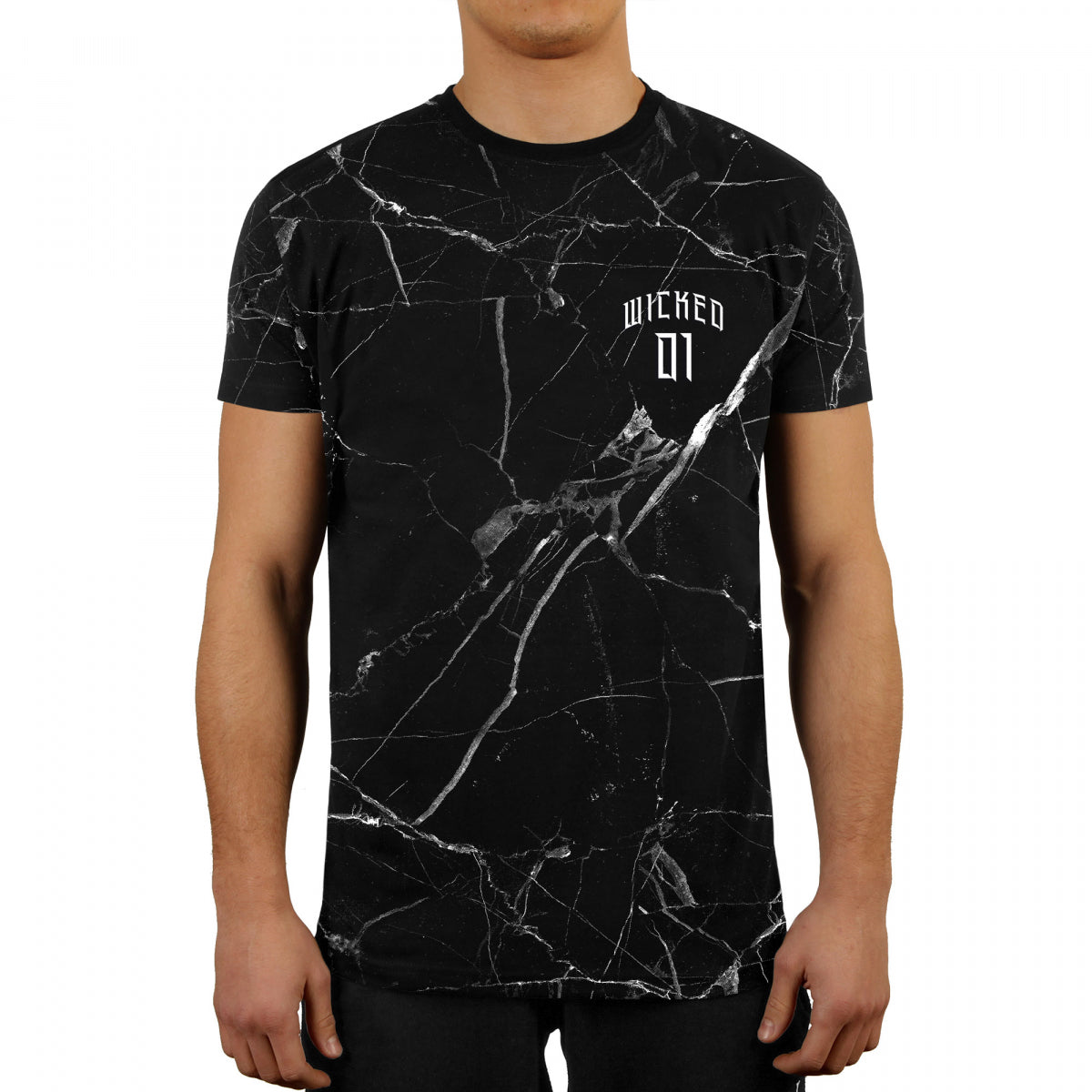 Wicked One Broken Trainings-T-Shirt - Schwarz