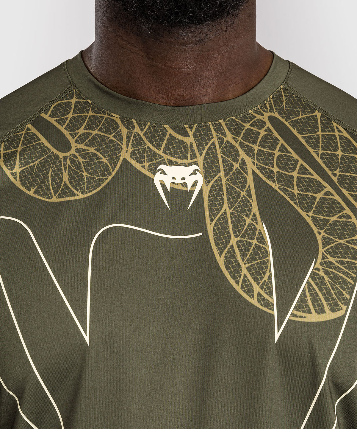T-Shirt Venum Serpenti Dry-Tech – Kaki/Bronze/Ivoire