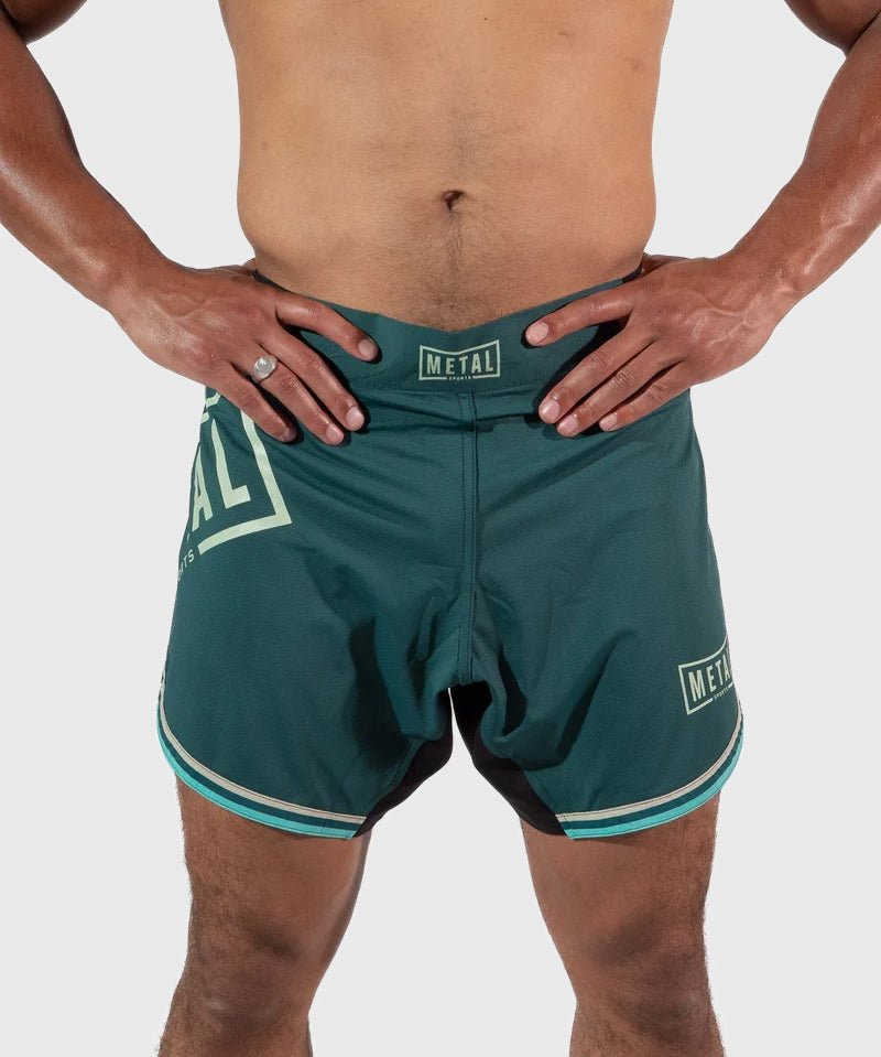 Metal Boxe Deep Waters Fightshorts - Grün