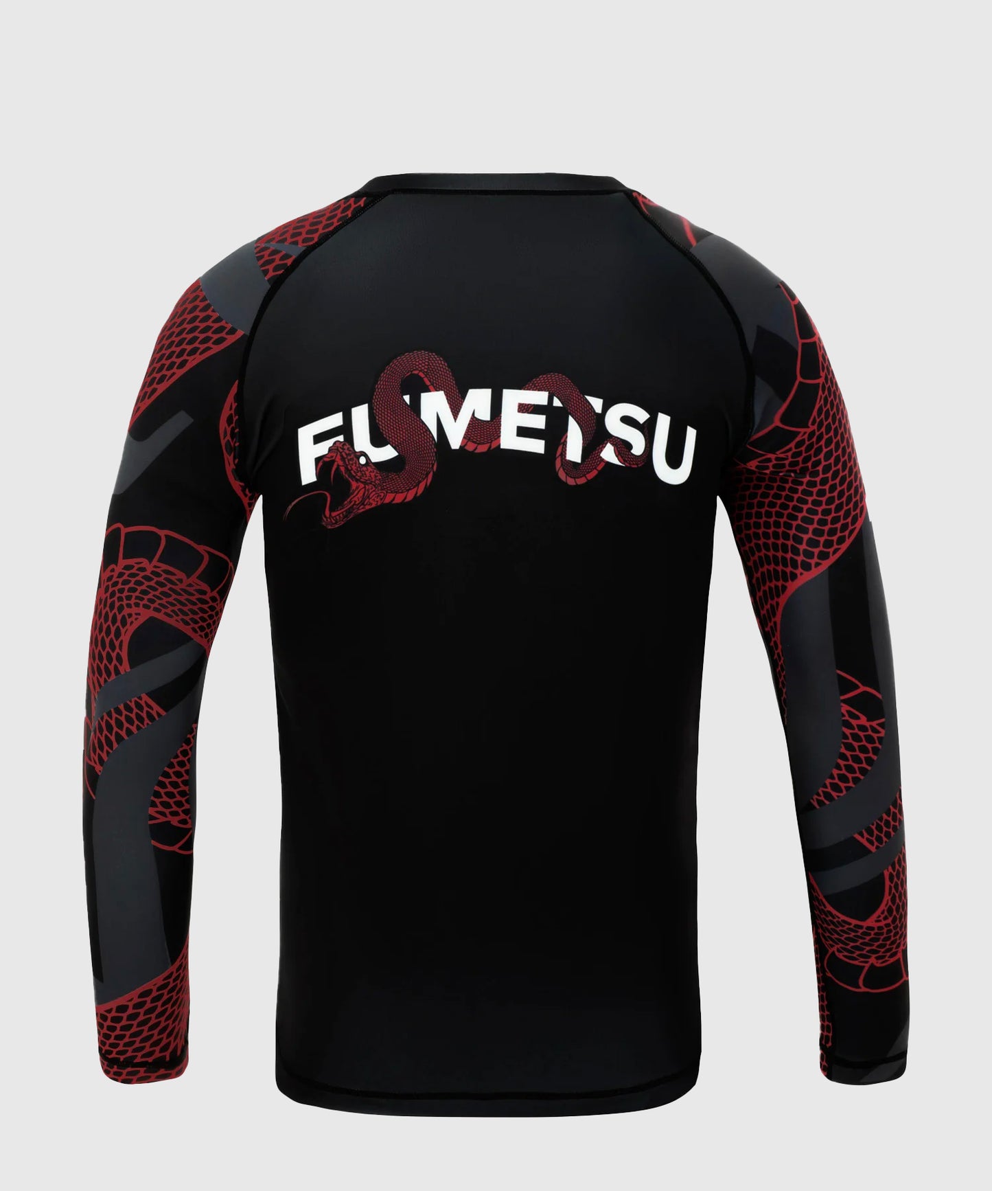 Fumetsu Anaconda Rashguard de Manga Larga - Negro/Rojo