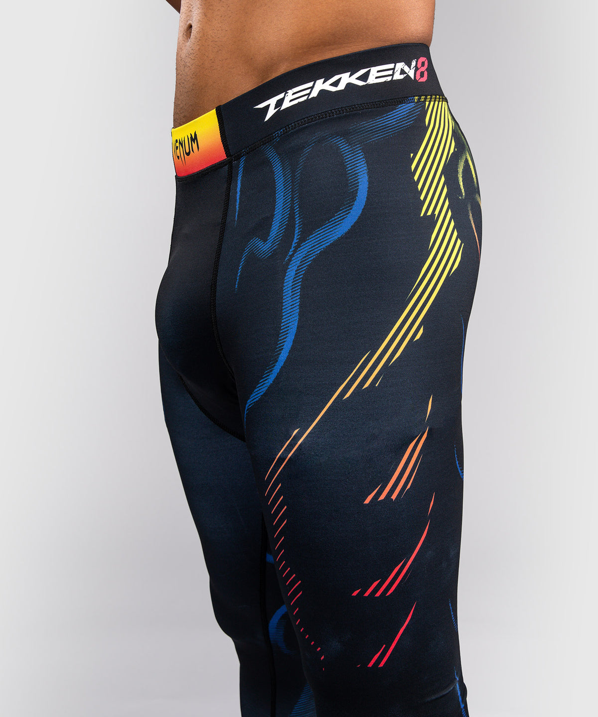 Venum x TEKKEN 8 Spats - Yoshimitsu - Nero/Arancione